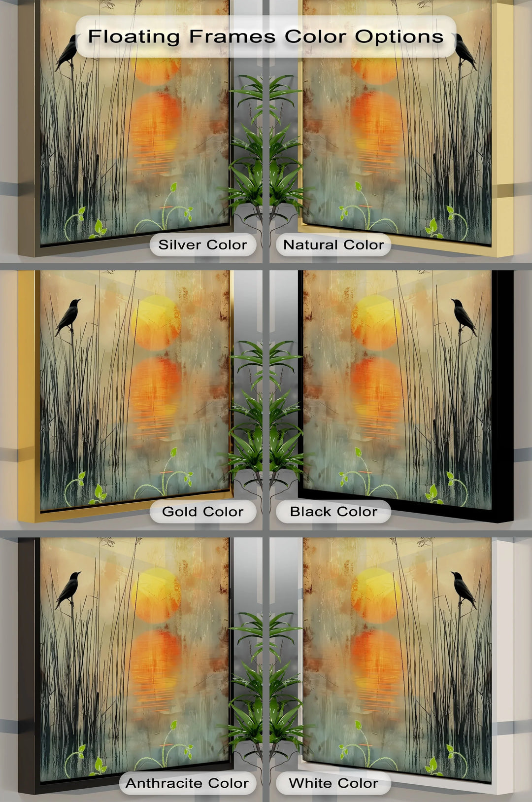 Whispers at Dusk – Silhouetted Bird and Sunset Canvas Print - MyPhotoStation