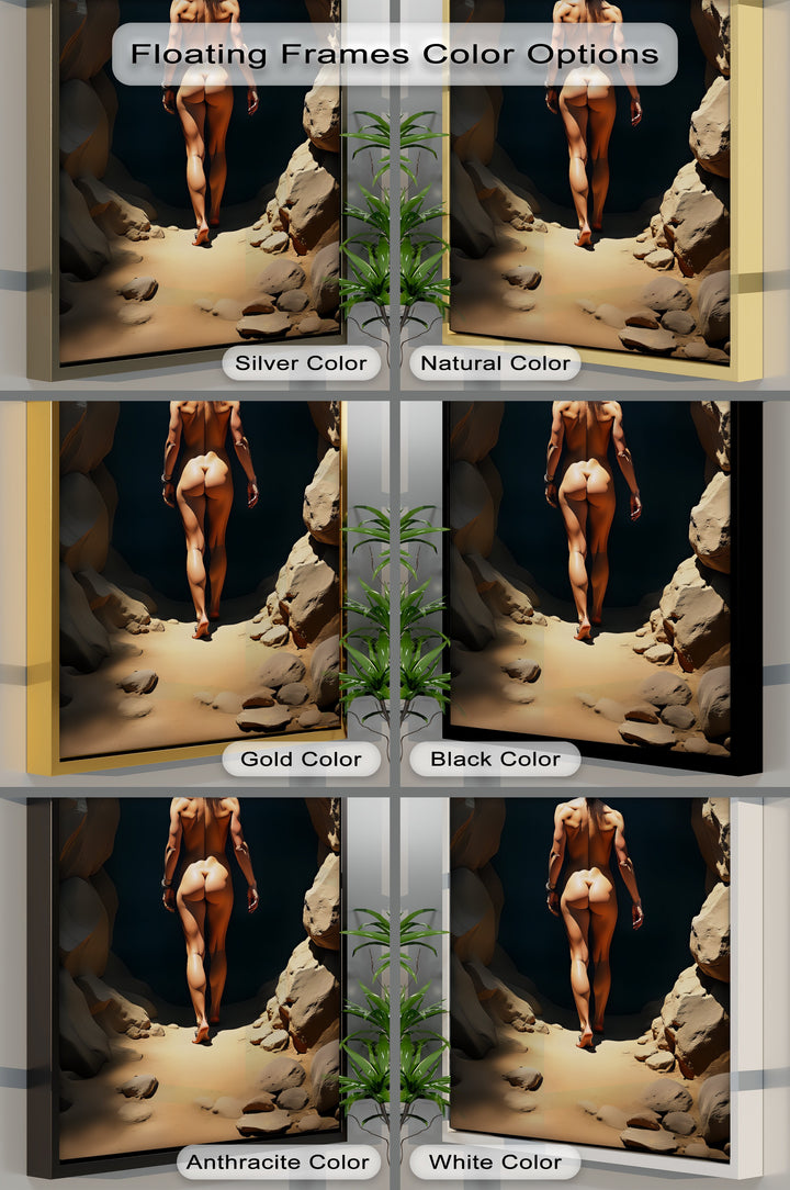 Into the Unknown – Desert Nude Canvas Wall Art | Living Room Art
