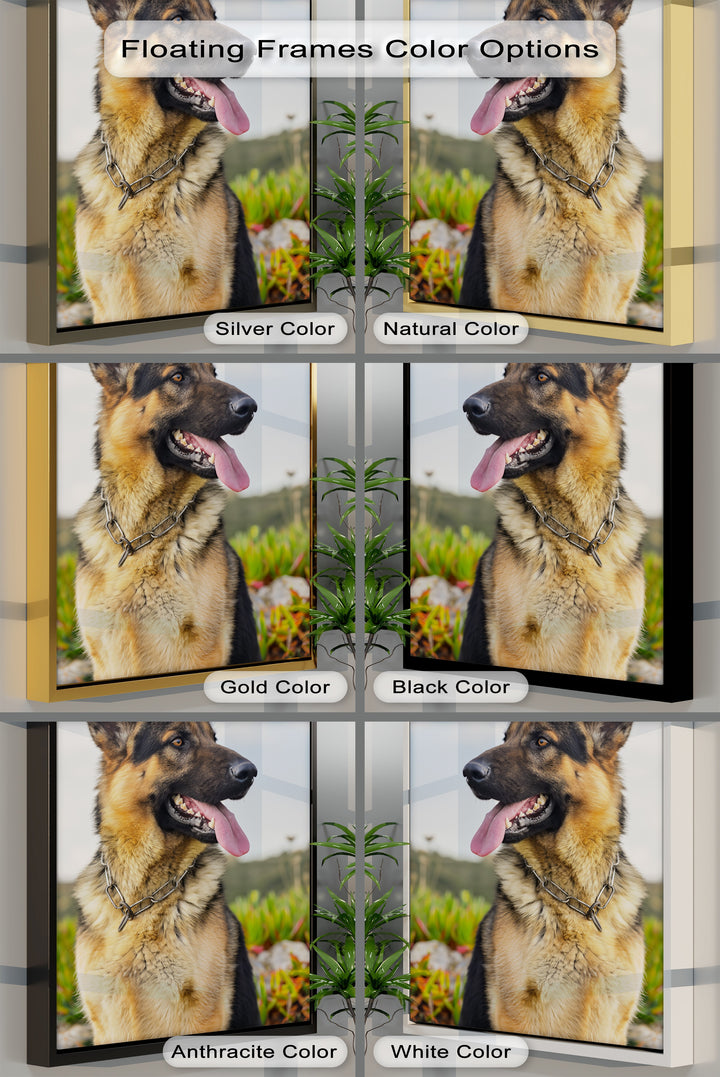 Loyal Guardian – German Shepherd Outdoor Portrait Puppies Canvas Print