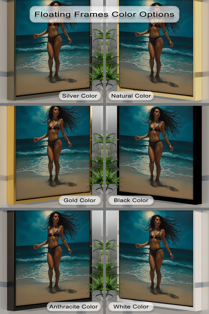 Moonlit Desire – Erotic Canvas Print