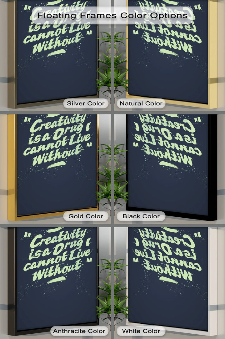 Creativity Is a Drug – Motivational Canvas Print