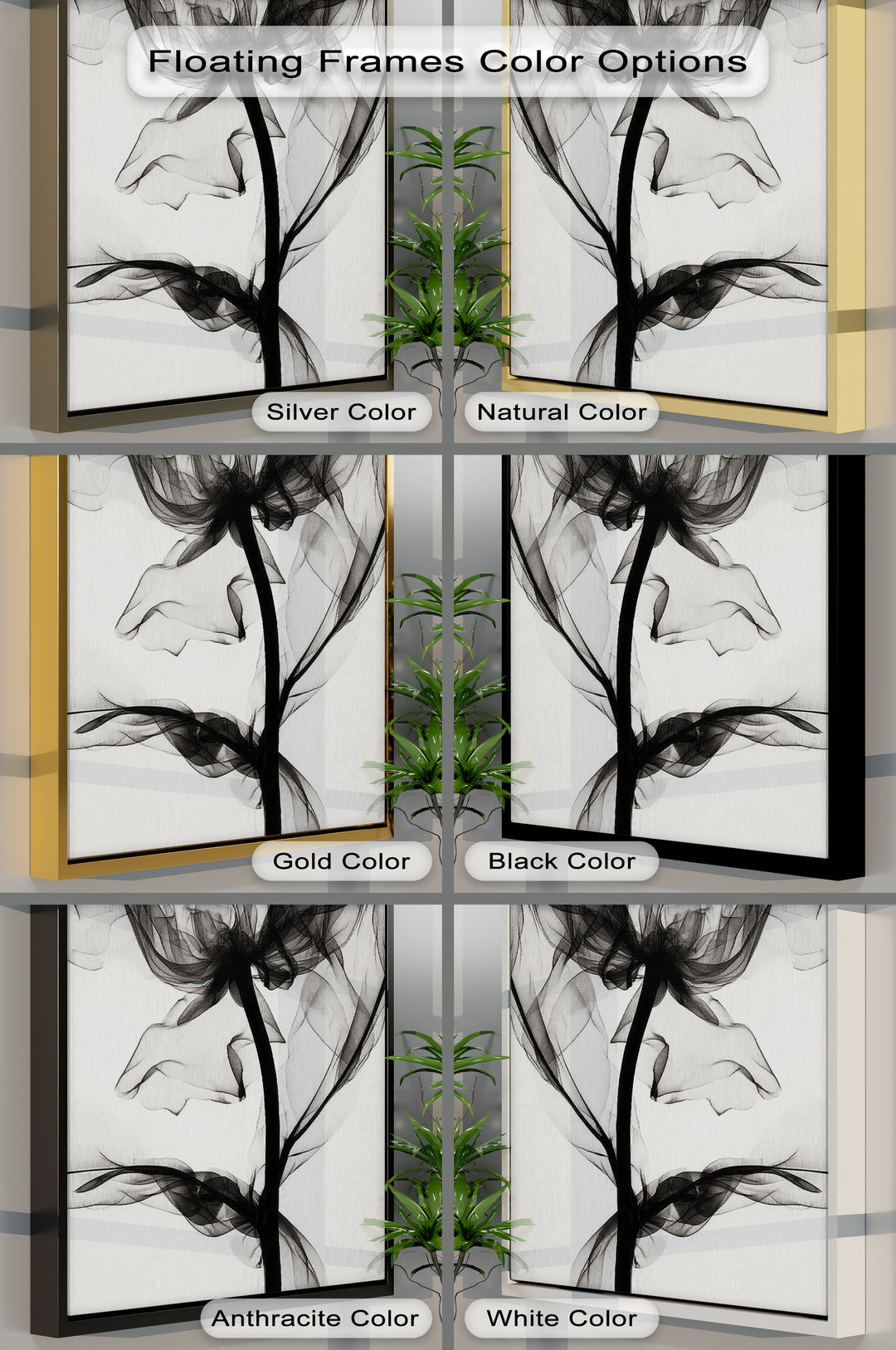 Winterliche Ruhe – Japanische Frau im blauen Kimono, Leinwanddruck | Gerahmtes Kunstwerk