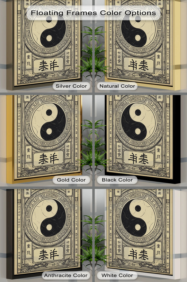 Yin Yang Symbol on Ancient Scroll – Taoist Philosophy Canvas Print - MyPhotoStation