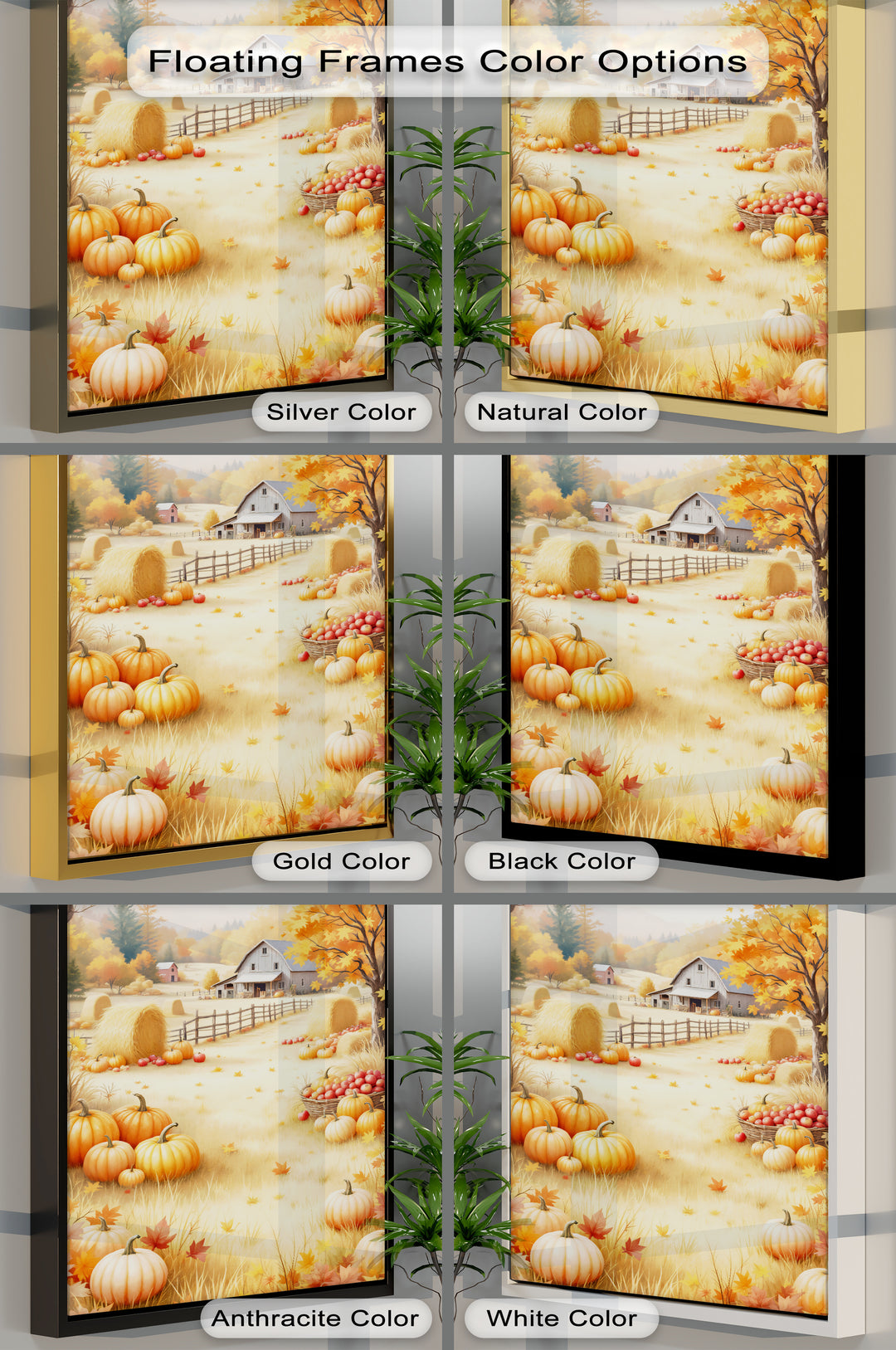 Rustic Autumn Pumpkin - Fall Canvas Wall Art | Large Canvas Art