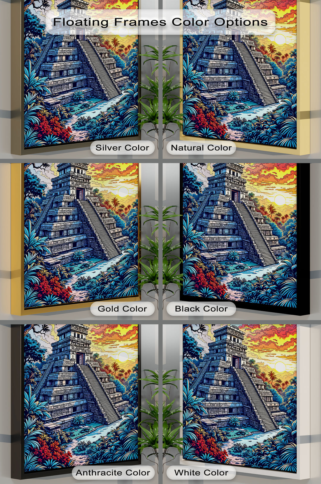 Temple of the Sun – Ancient Mayan Pyramid Canvas Print | Artwork Canvas