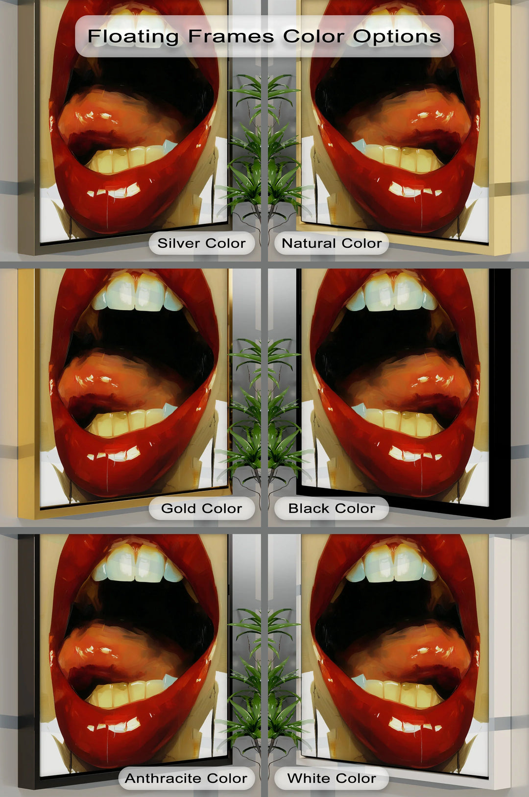 Crimson Seduction – Glossy Lips Canvas Print - MyPhotoStation