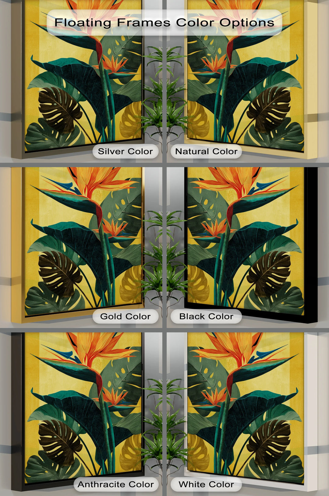Tropical Bird of Paradise Bloom – Bold Botanical Canvas Print - MyPhotoStation