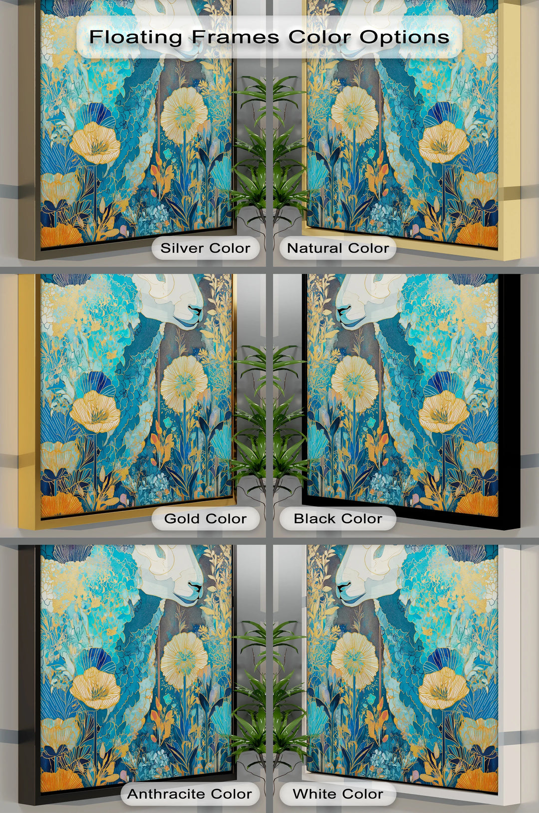 Golden Meadow Sheep – Elegant Blue Animal Blue Canvas Prints - MyPhotoStation