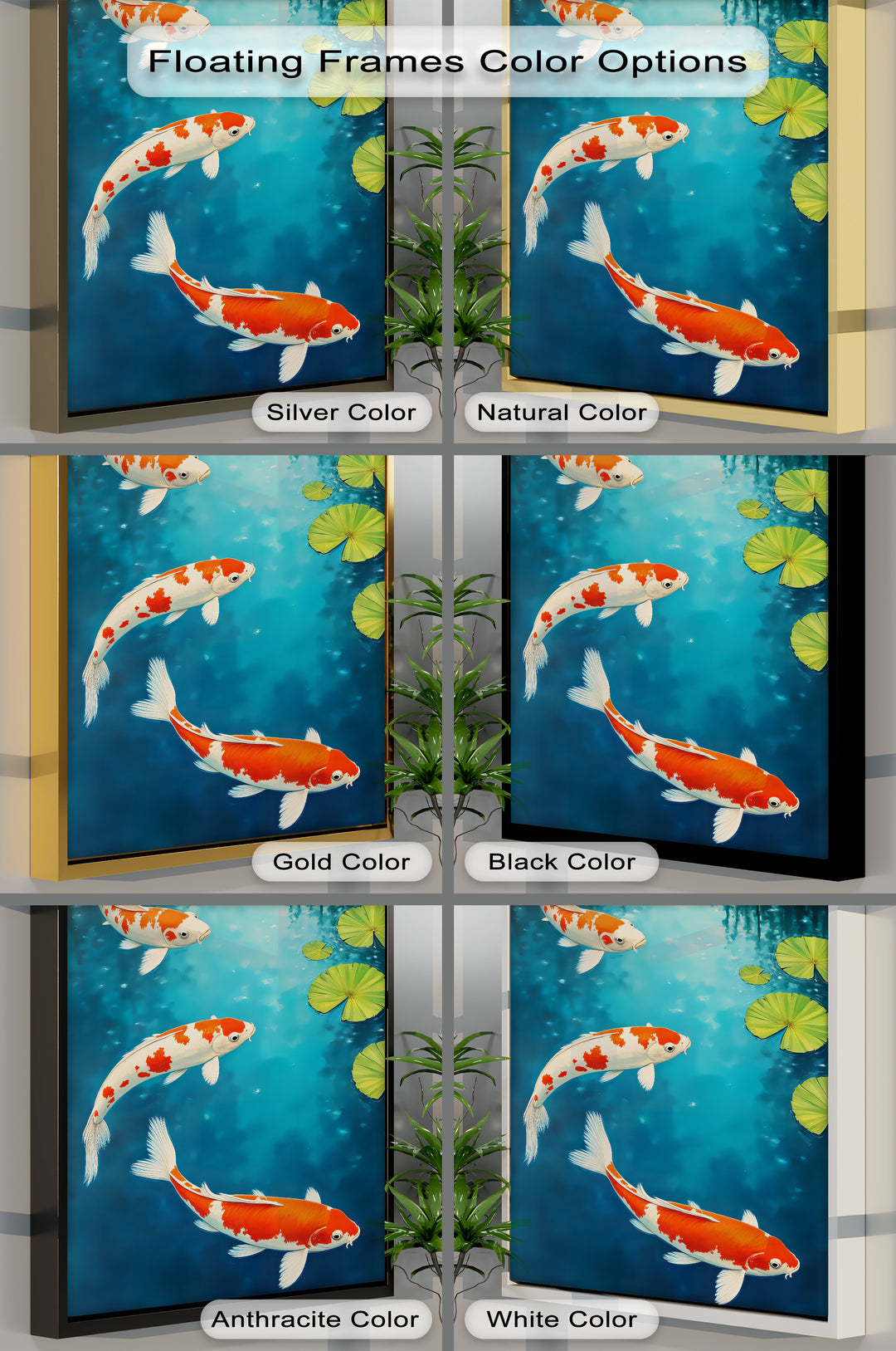Tranquil Harmony – Japanese Koi Fish Canvas Wall Art | Artwork Canvas