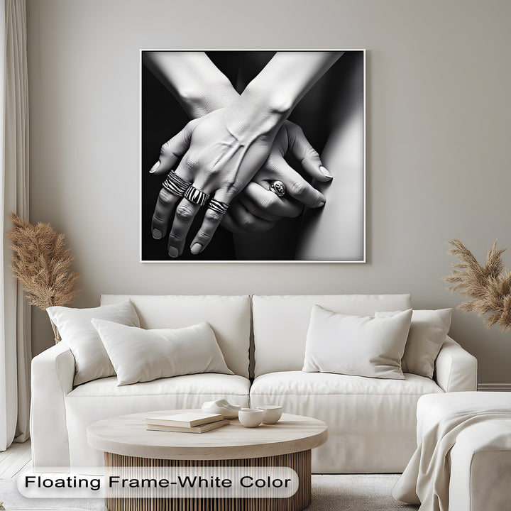 Silent Touch – Erotic Canvas Print