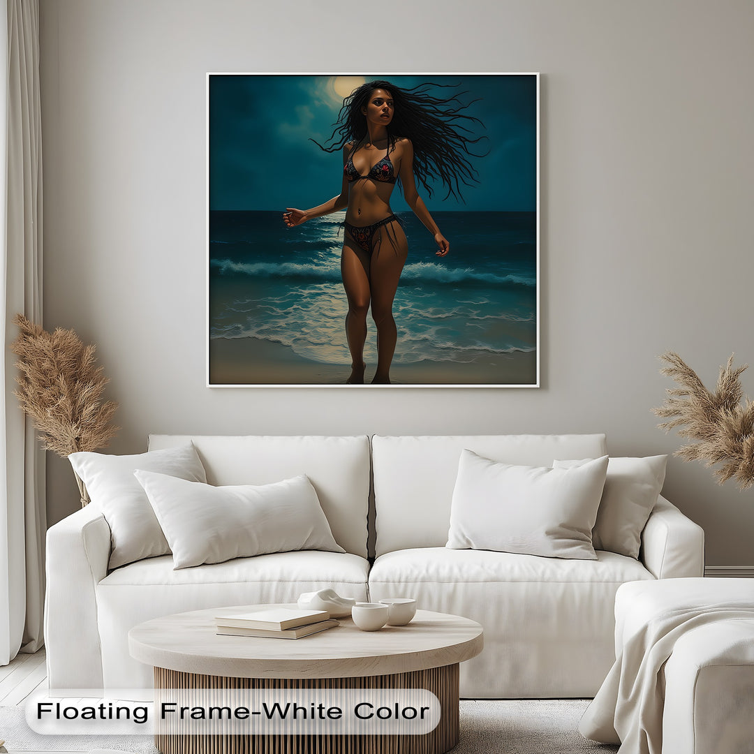 Moonlit Desire – Erotic Canvas Print