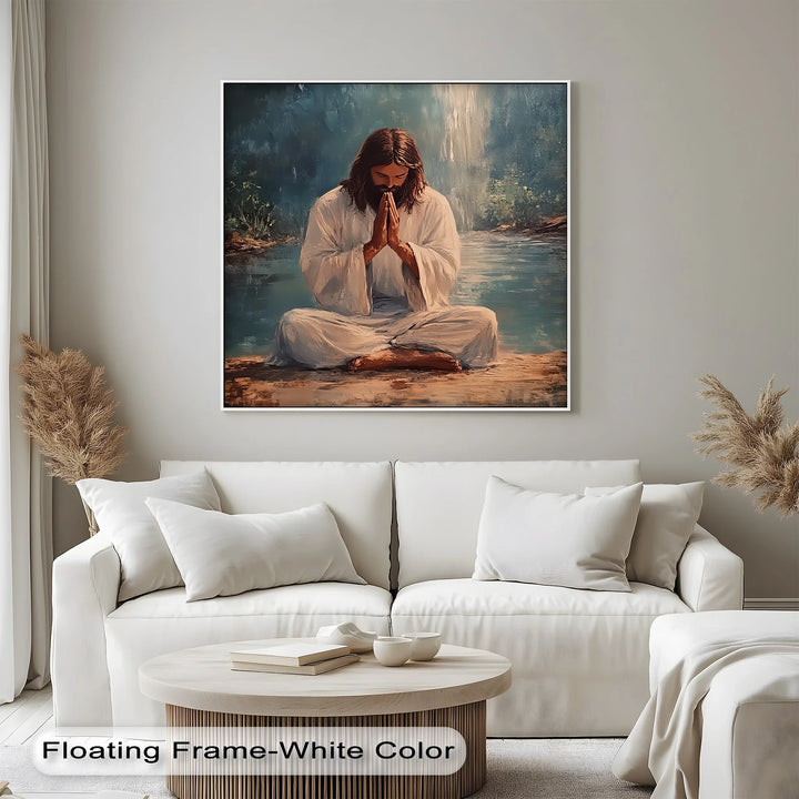 Peaceful Prayer – Jesus in Meditation Canvas Prints - MyPhotoStation