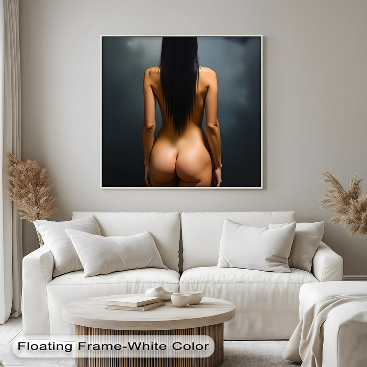 large framed erotic artwork canvas for modern living rooms
