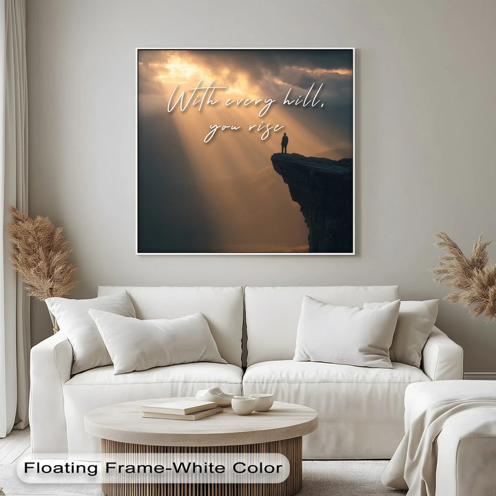 Uplifting nature quote art for office or home

