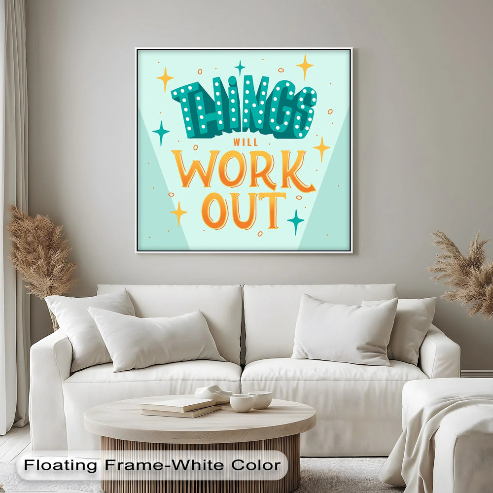 Playful Optimism Canvas Print for Uplifting Spaces

