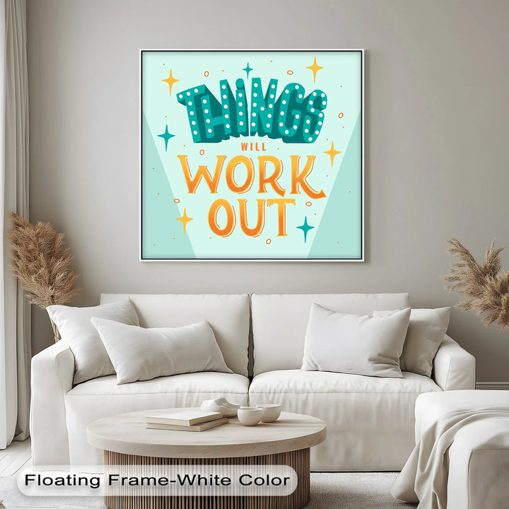 Playful Optimism Canvas Print for Uplifting Spaces

