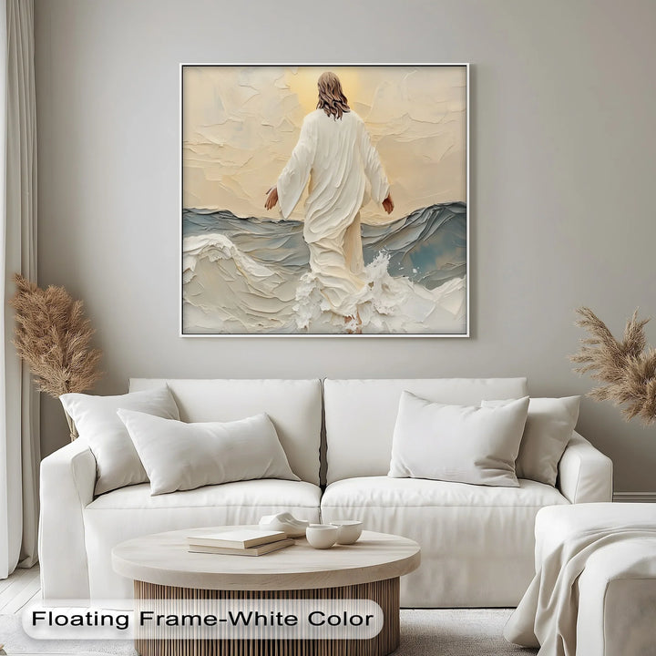 Walking on Water – Inspirational Christian Canvas Print - MyPhotoStation