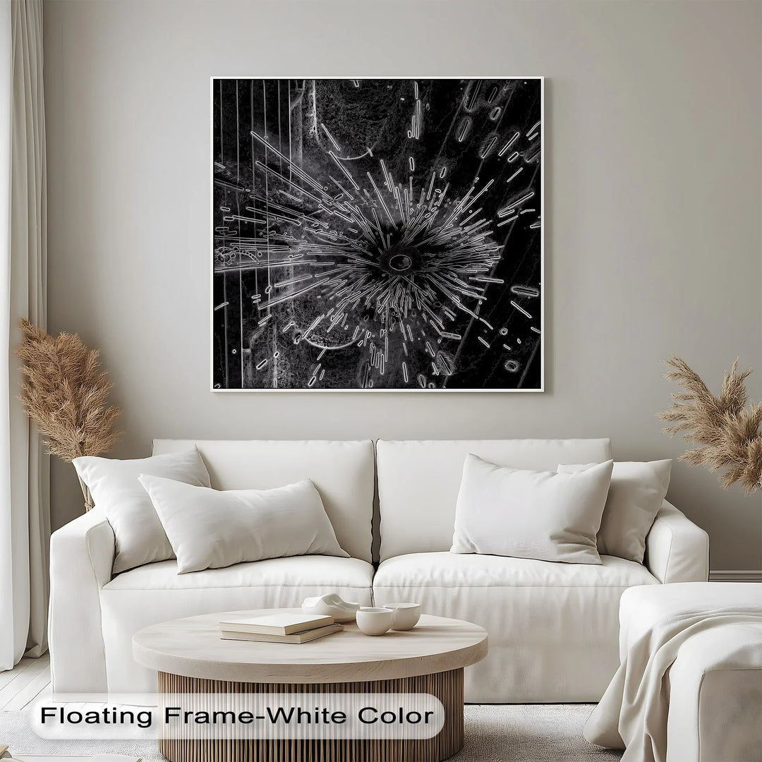 Dark Pulse – Abstract Energy Burst Canvas Prints - MyPhotoStation