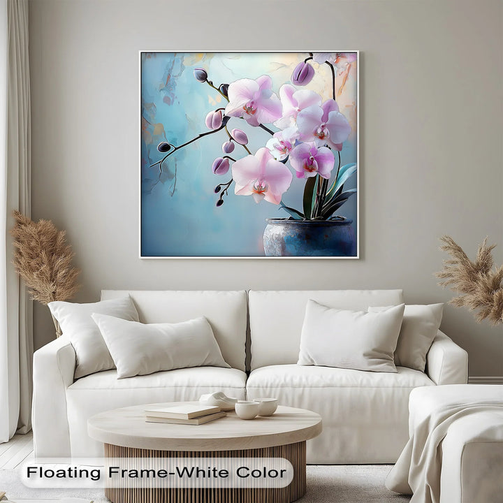 Tranquil Orchid Elegance – Delicate Pink Orchid Canvas Wall Art - MyPhotoStation