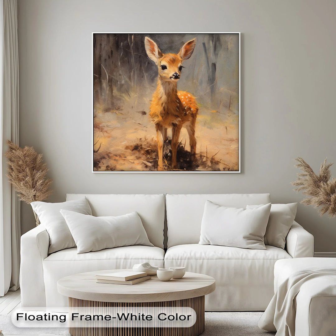 Gentle Fawn in the Forest – Animal Canvas Print - MyPhotoStation