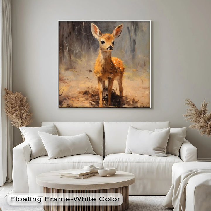 Gentle Fawn in the Forest – Animal Canvas Print - MyPhotoStation