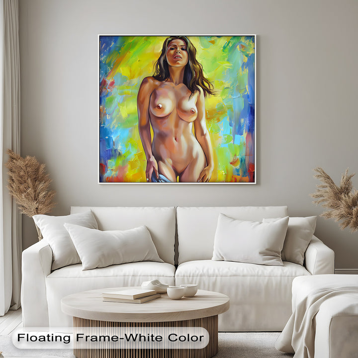 feminine energy erotic canvas print for stylish interiors
