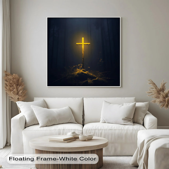Light in the Darkness – Illuminated Cross Canvas Prints - MyPhotoStation