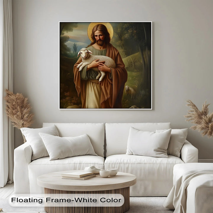 The Good Shepherd – Jesus with Lamb Canvas Prints - MyPhotoStation