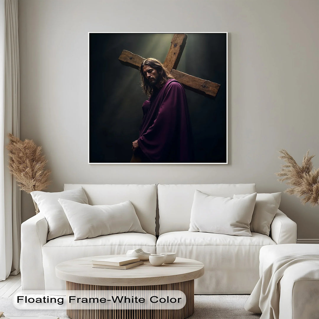Burden of Grace – Jesus Carrying the Cross Canvas Prints - MyPhotoStation