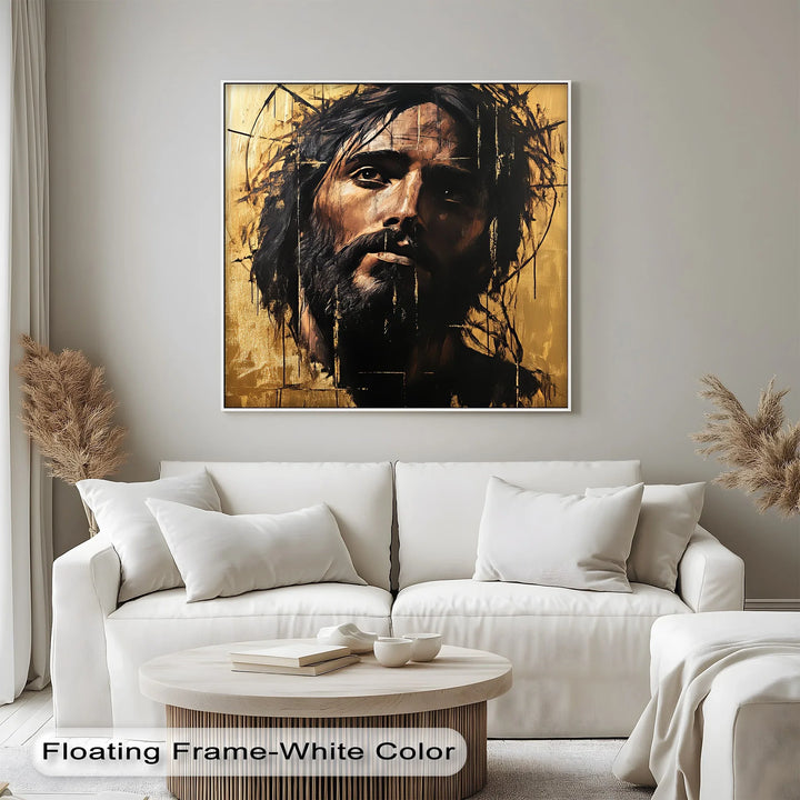 Crown of Thorns – Abstract Jesus Canvas Wall Art - MyPhotoStation
