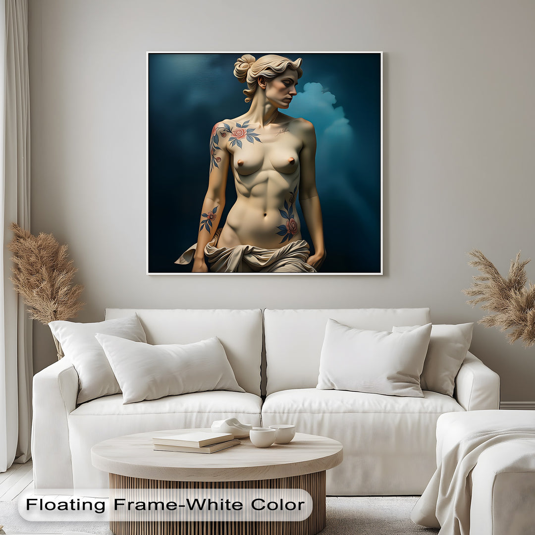 Floral Reverie – Erotic Canvas Wall Art | Large Framed Wall Art