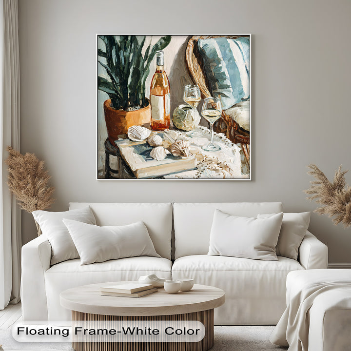 mediterranean table canvas art
