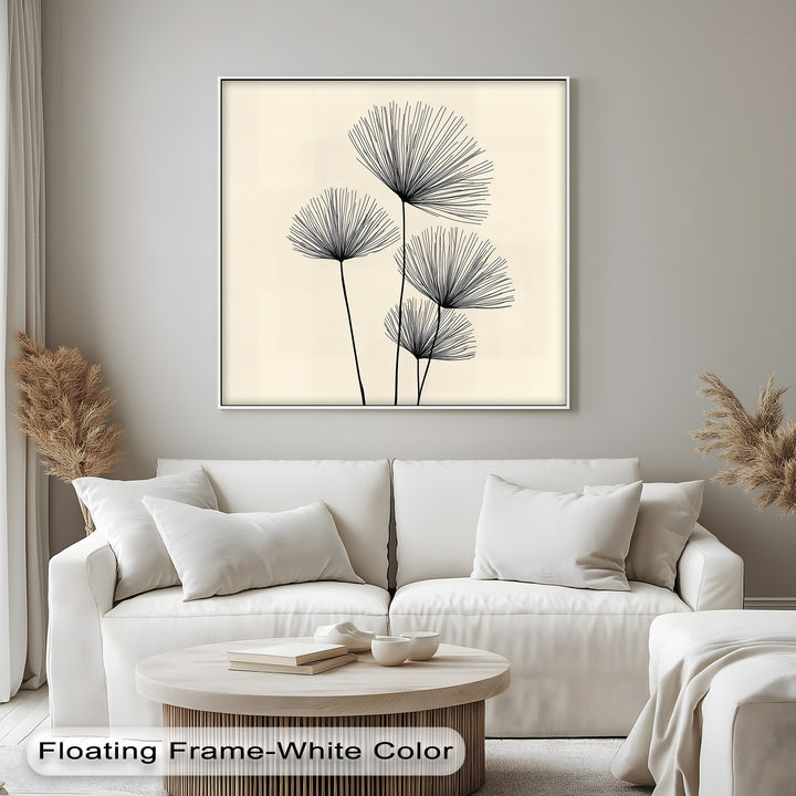 modern plant line canvas print
