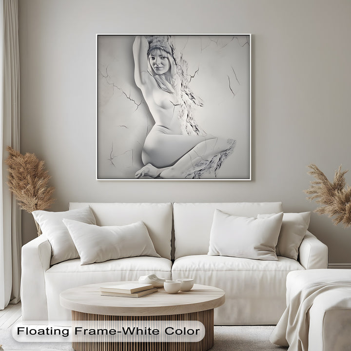 artistic erotic canvas print for bedroom living room or private gallery