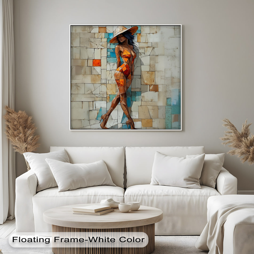 Mosaic Muse – Erotic Canvas Print