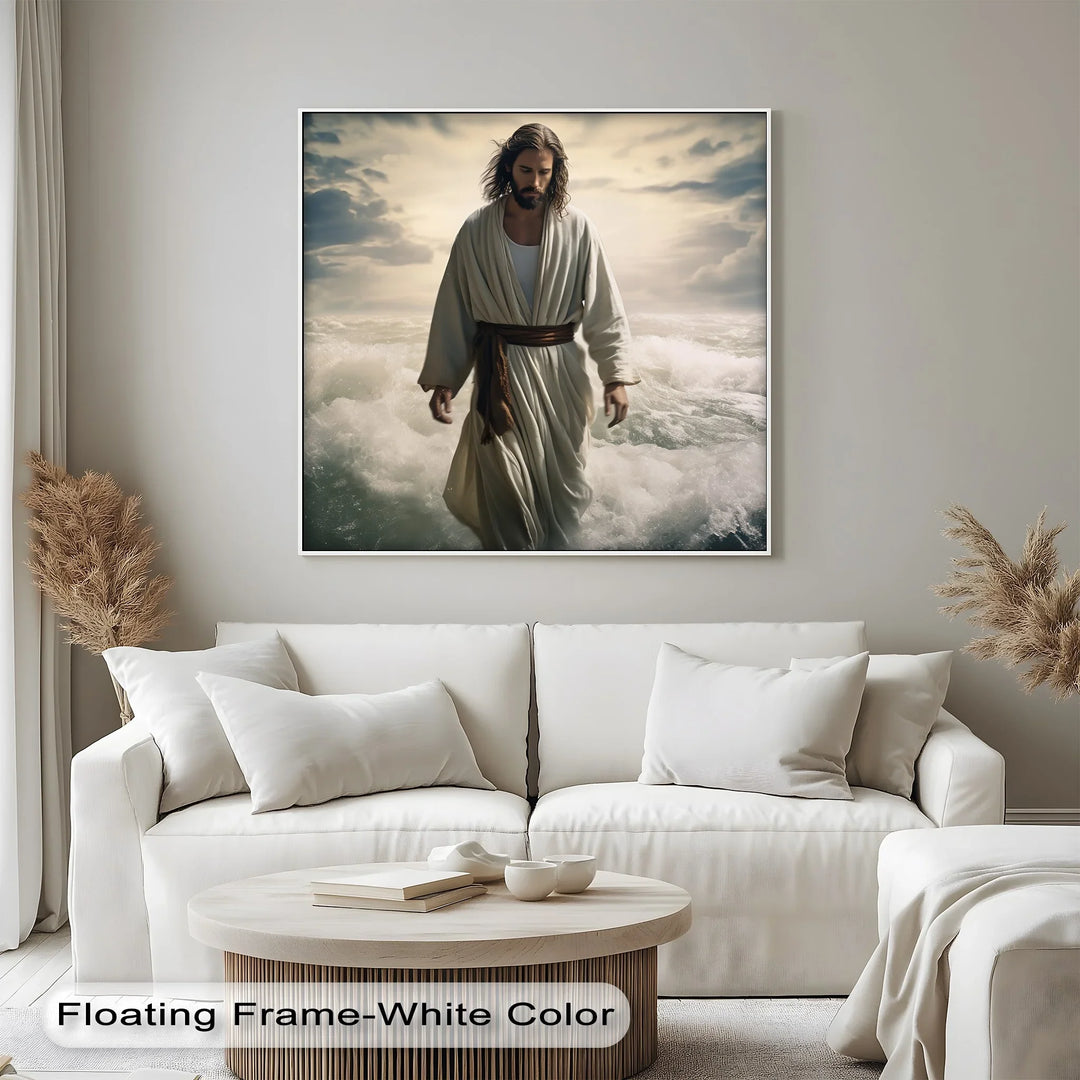 Faith on the Waves – Jesus Walking on Water Canvas Prints - MyPhotoStation