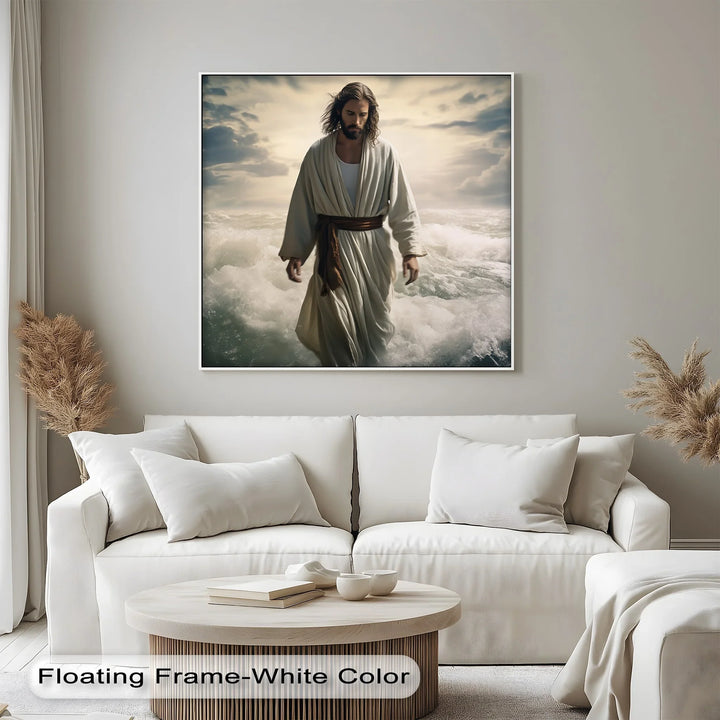 Faith on the Waves – Jesus Walking on Water Canvas Prints - MyPhotoStation