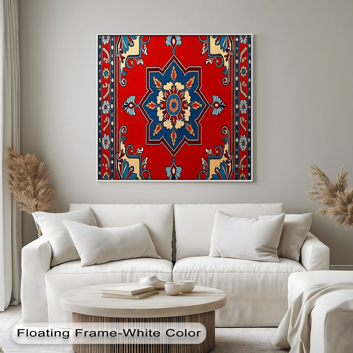 Royal Blossom Embrace – Persian Canvas Print