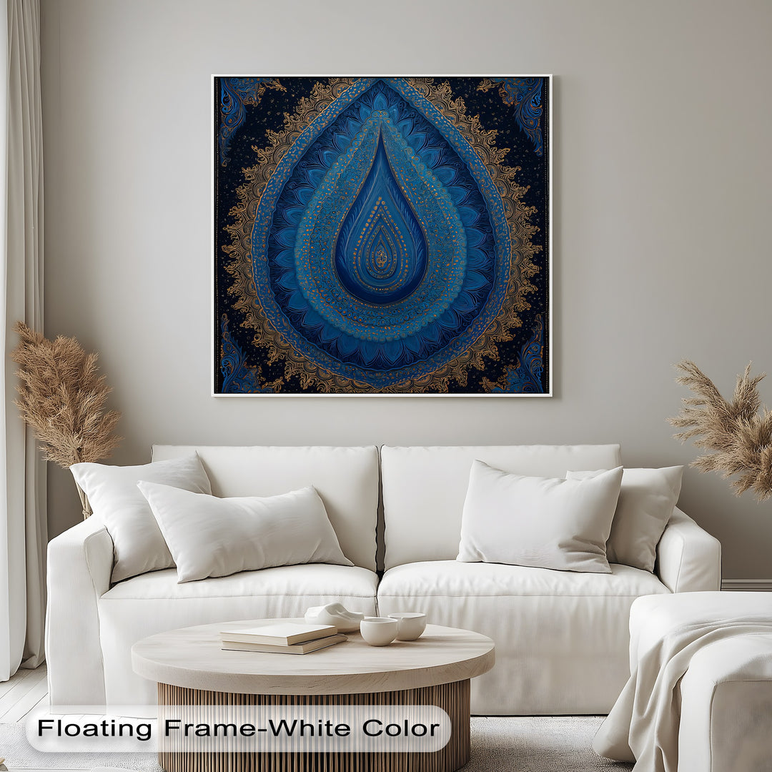 Celestial Elegance – Persian Mandala Canvas Print