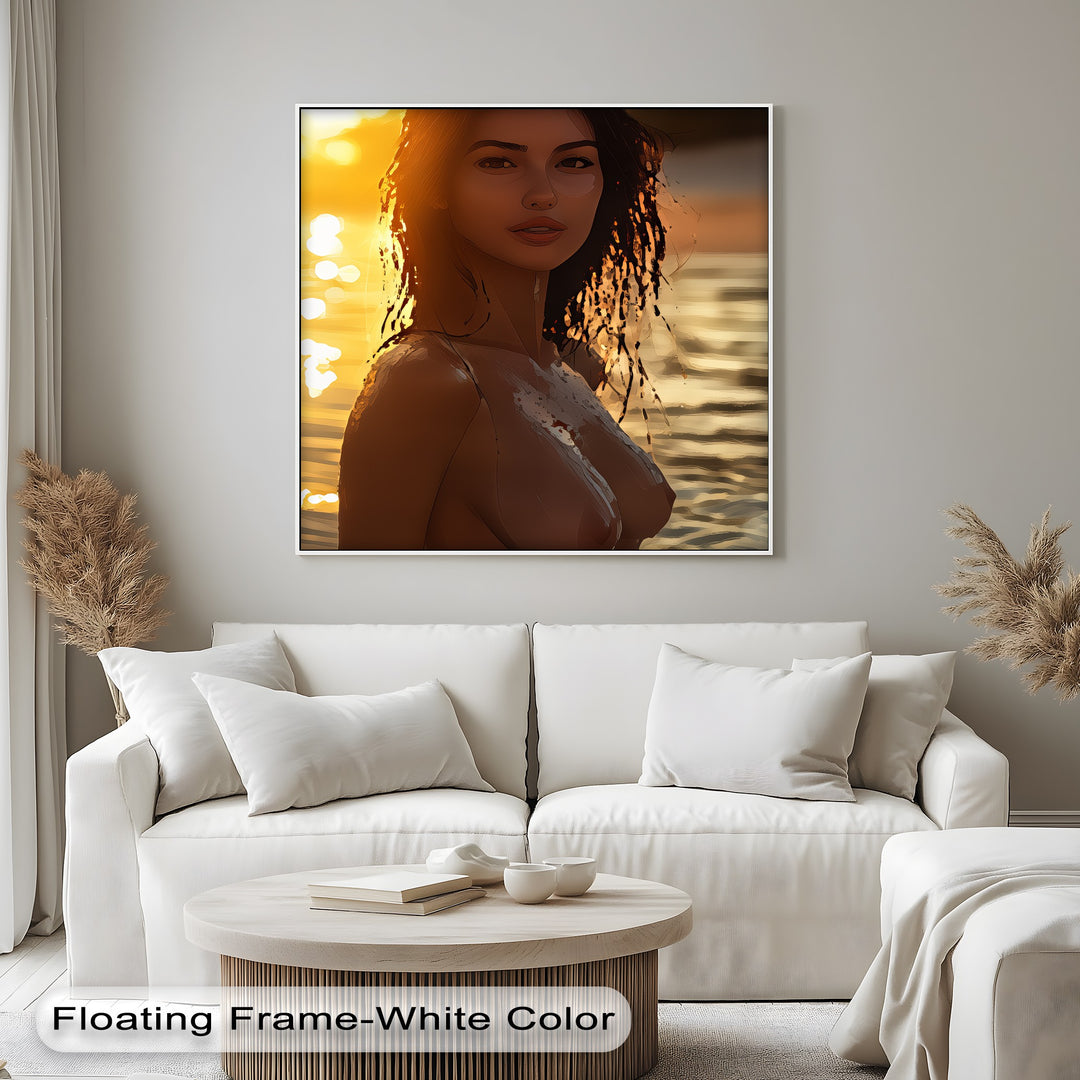 Twilight Reverie – Nude Sexy Canvas Wall Art | Living Room Art