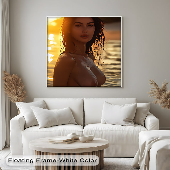 Twilight Reverie – Nude Sexy Canvas Wall Art | Living Room Art