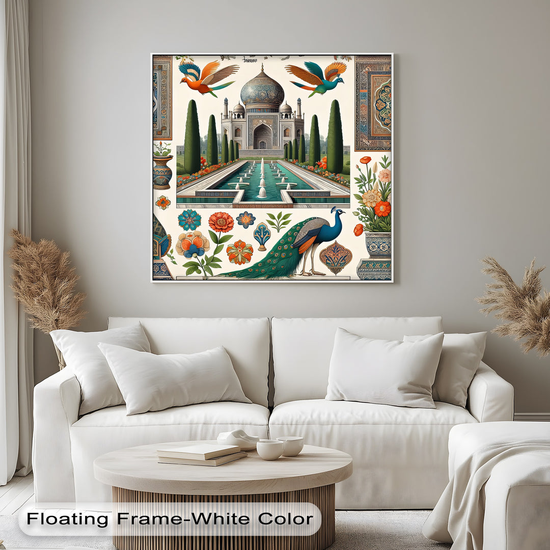 Majestic Heritage – Mughal Art Canvas Print