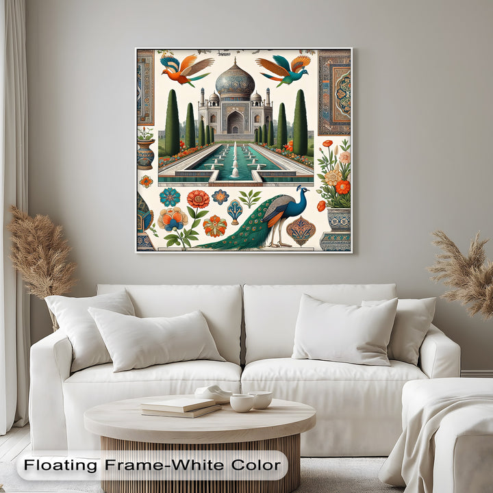 Majestic Heritage – Mughal Art Canvas Print