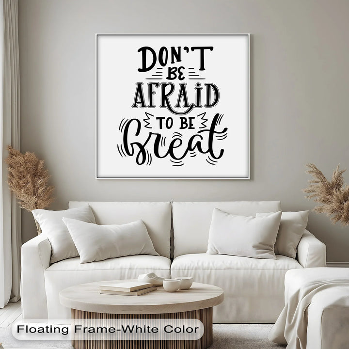 Minimalist Motivational Canvas for Bold Interiors

