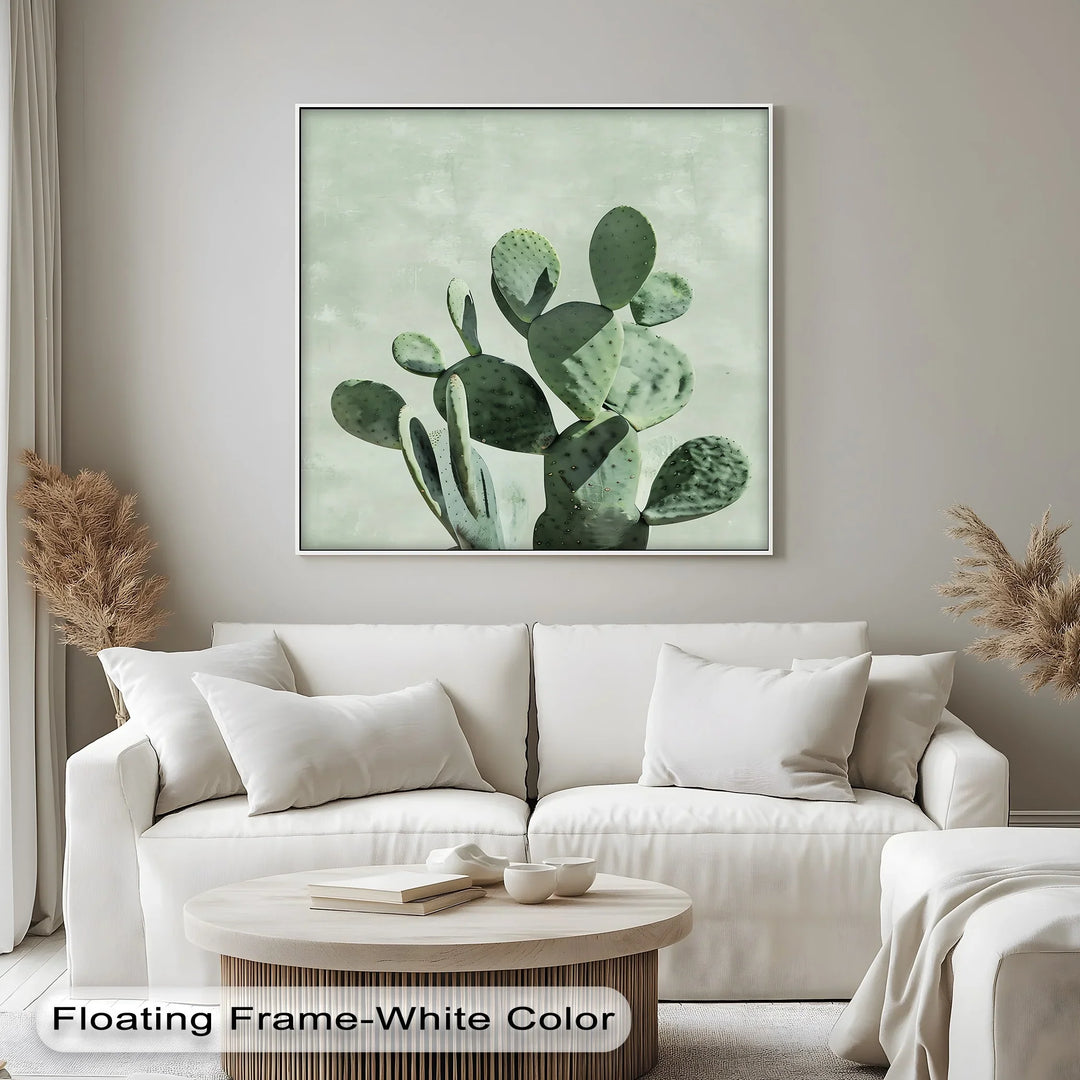 prickly pear cactus wall art Prickly Pear Cactus Wall Art – Desert Minimalism Canvas Print – MyPhotoStation