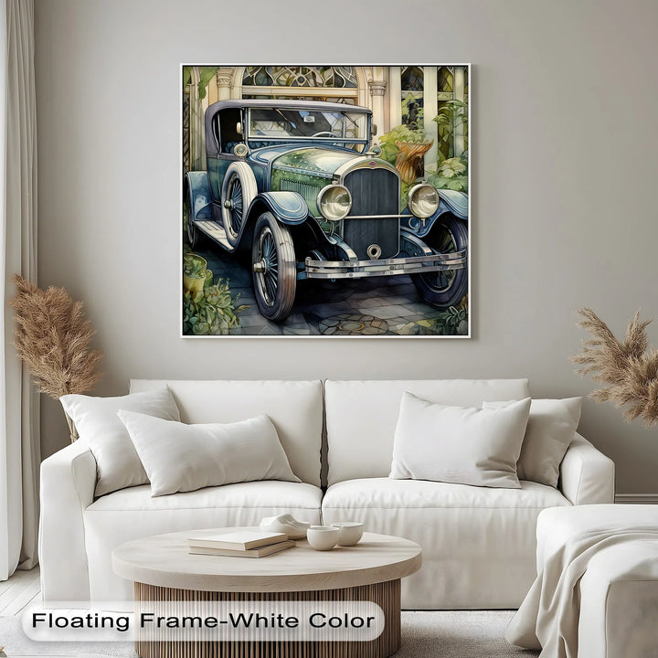 Vintage Elegance – Classic Car by Garden Villa Canvas Print - MyPhotoStation