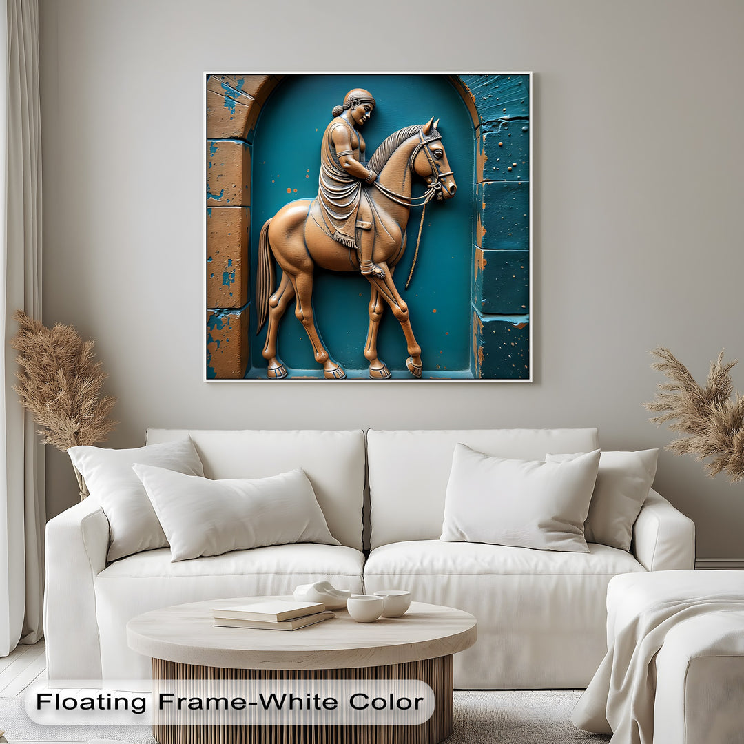 Equestrian Legacy – Ancient Relief Canvas Print