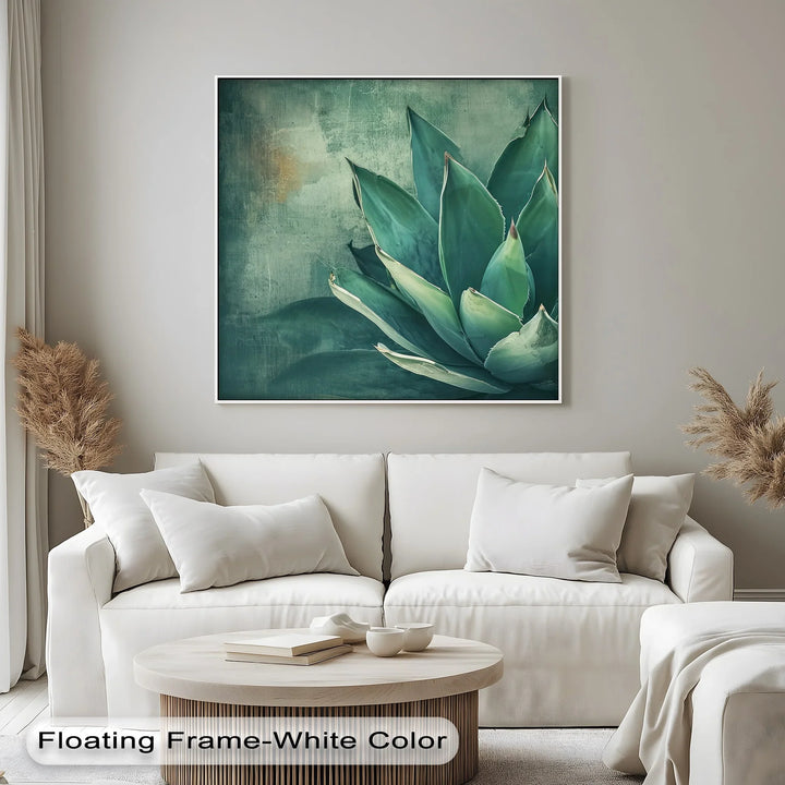 Agave Serenity – Succulent Plant Close-Up Canvas Print - MyPhotoStation