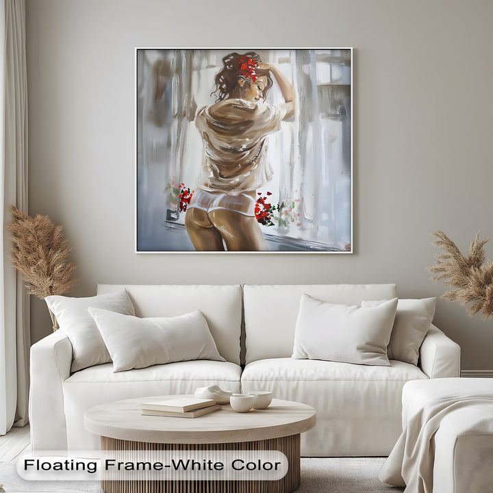 Blush of Morning Desire – Erotic Canvas Print