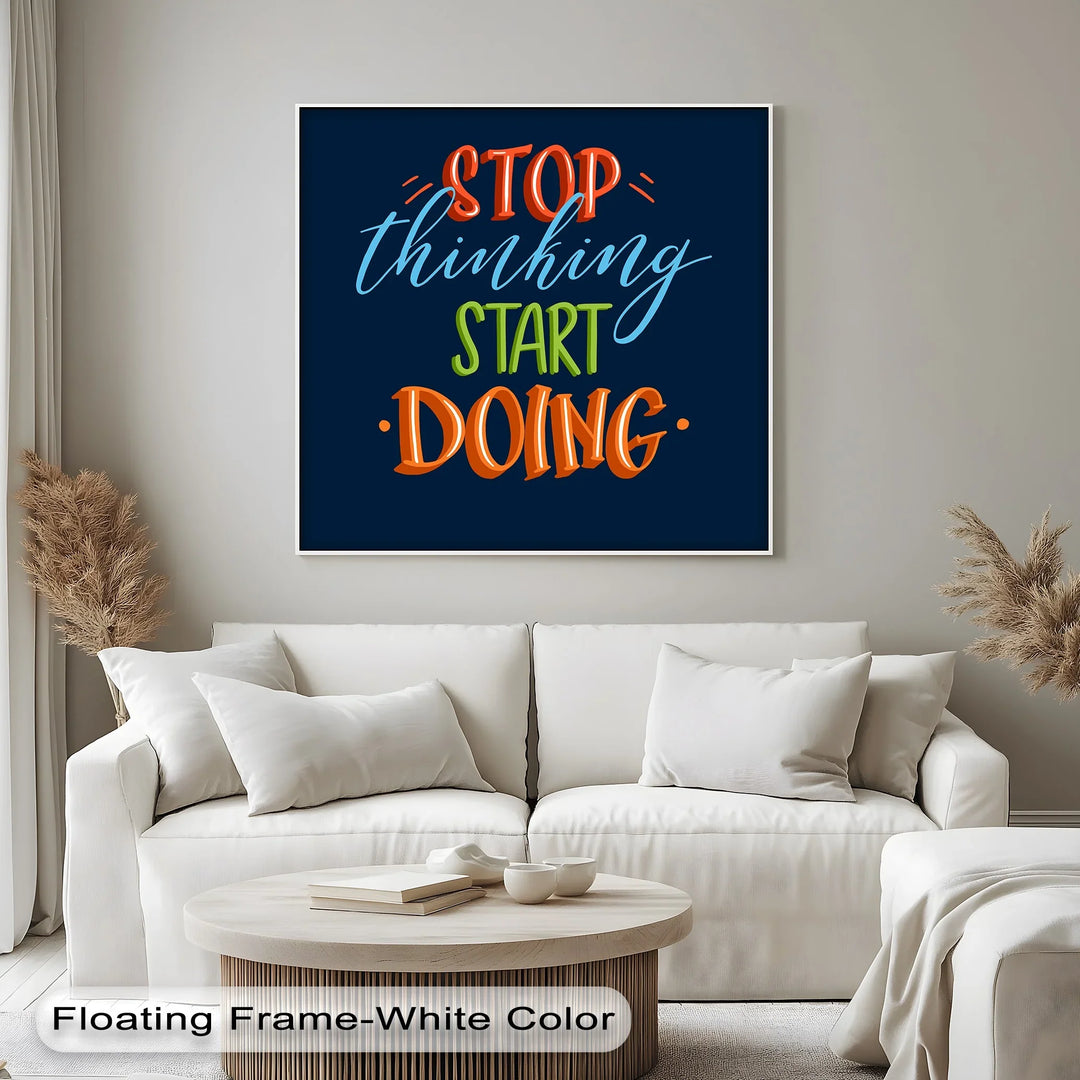 Energetic Motivational Typography Print for Home or Office

